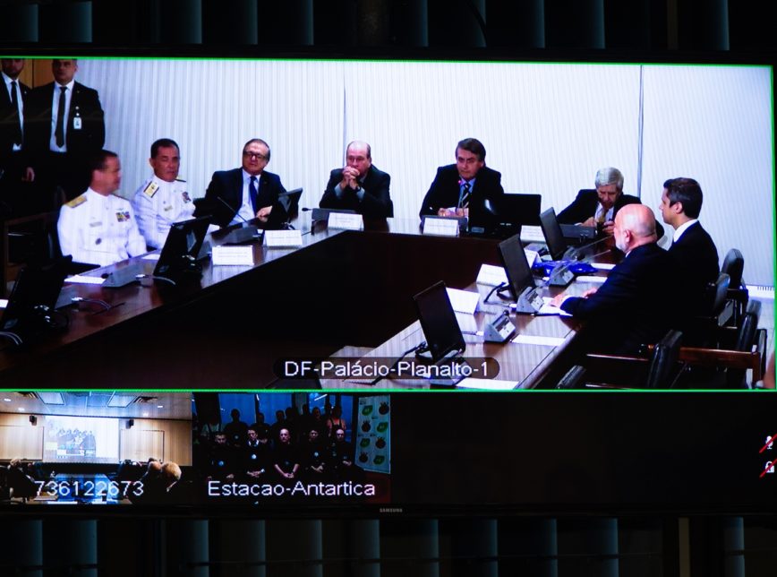 Bolsonaro inaugura sistema de telecomunicações na Antártica