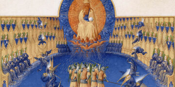 Queda dos anjos rebeldes - Les Très Riches Heures du Duc de Berry, Castelo de Chantilly (França) - Foto: Reprodução